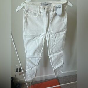 Hollister Women's Straight Leg Jeans - White